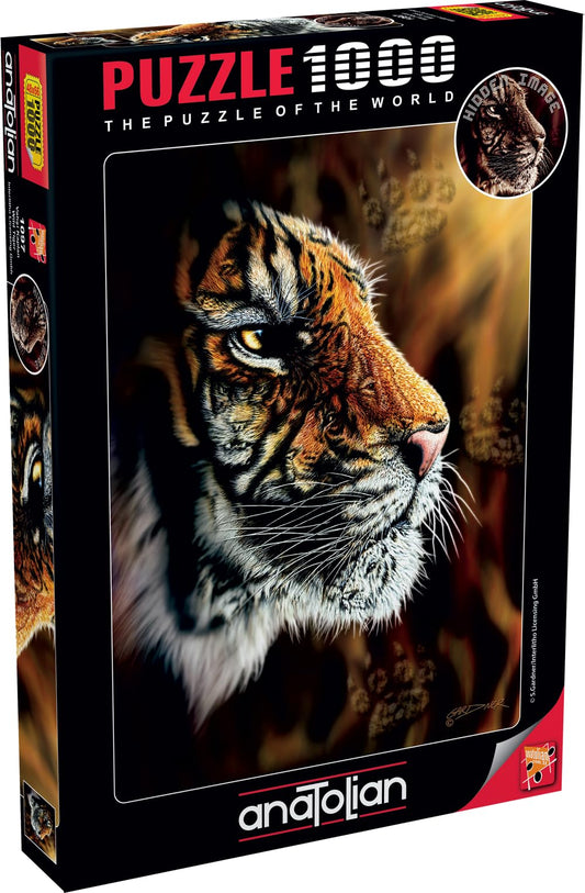 Anatolian Puzzle - Wild Tiger - 1000 Piece Jigsaw Puzzle #1097, Multicolor
