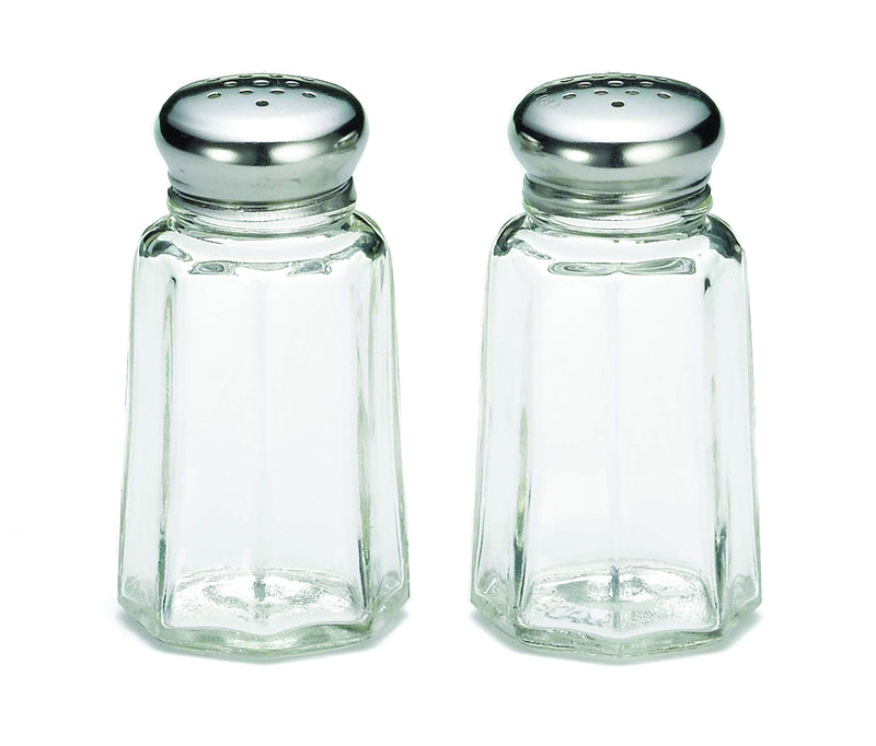 Tablecraft 1Oz. Salt & Pepper - S/S Top - Carded Set Pack Of 6