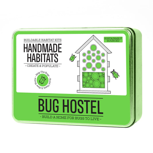 Gift Republic GR890003 Handmade Habitats Personalised Bug Hostel Kit with 6-Pack Colouring Wooden Pencils, Multicolour
