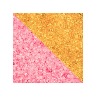John Bead Craft Bead, Size 11, Pink Neon Glow in Dark