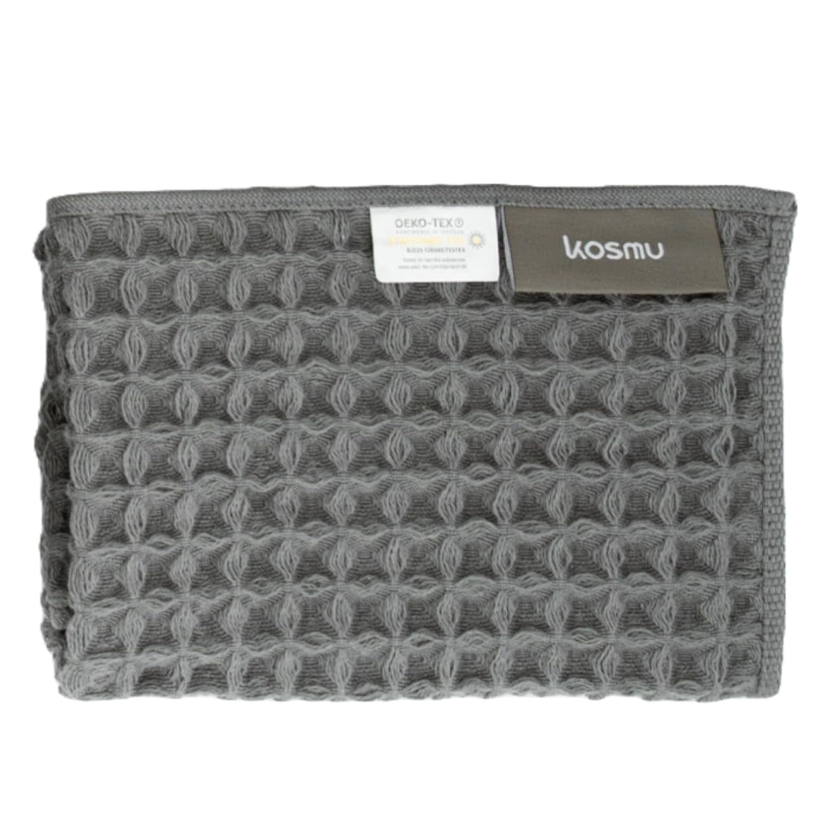 KOSMU Towel, 16" x 16", Smoke Grey