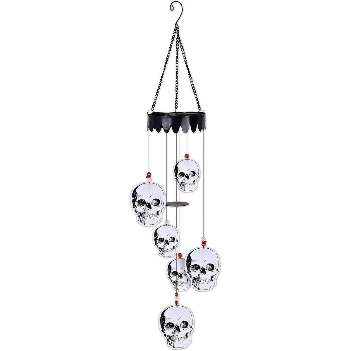 Sunset Vista Designs Wind Chime, 30-Inch, Skull