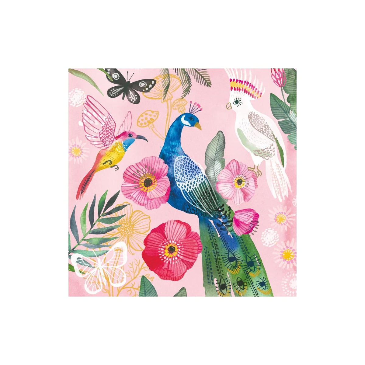 Paperproducts Design Disposable Napkin, 5" x 5", Exotica