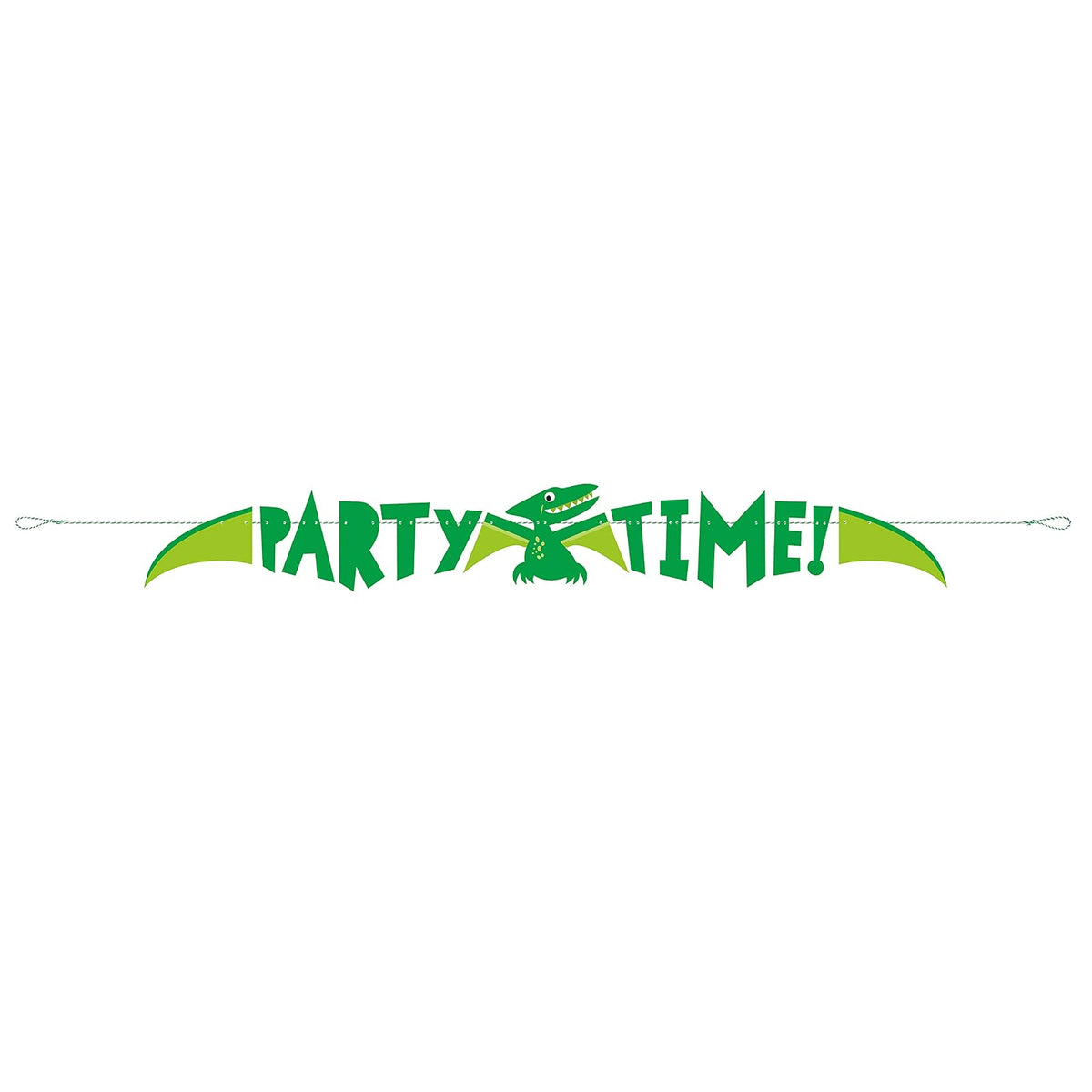Unique Industries "Party Time!" Dinosaur Banner (5 Ft.) - 1 Pc