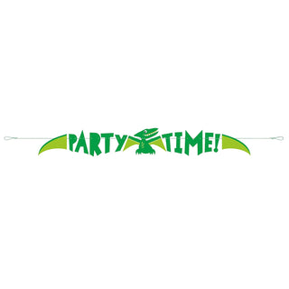 Unique Industries "Party Time!" Dinosaur Banner (5 Ft.) - 1 Pc