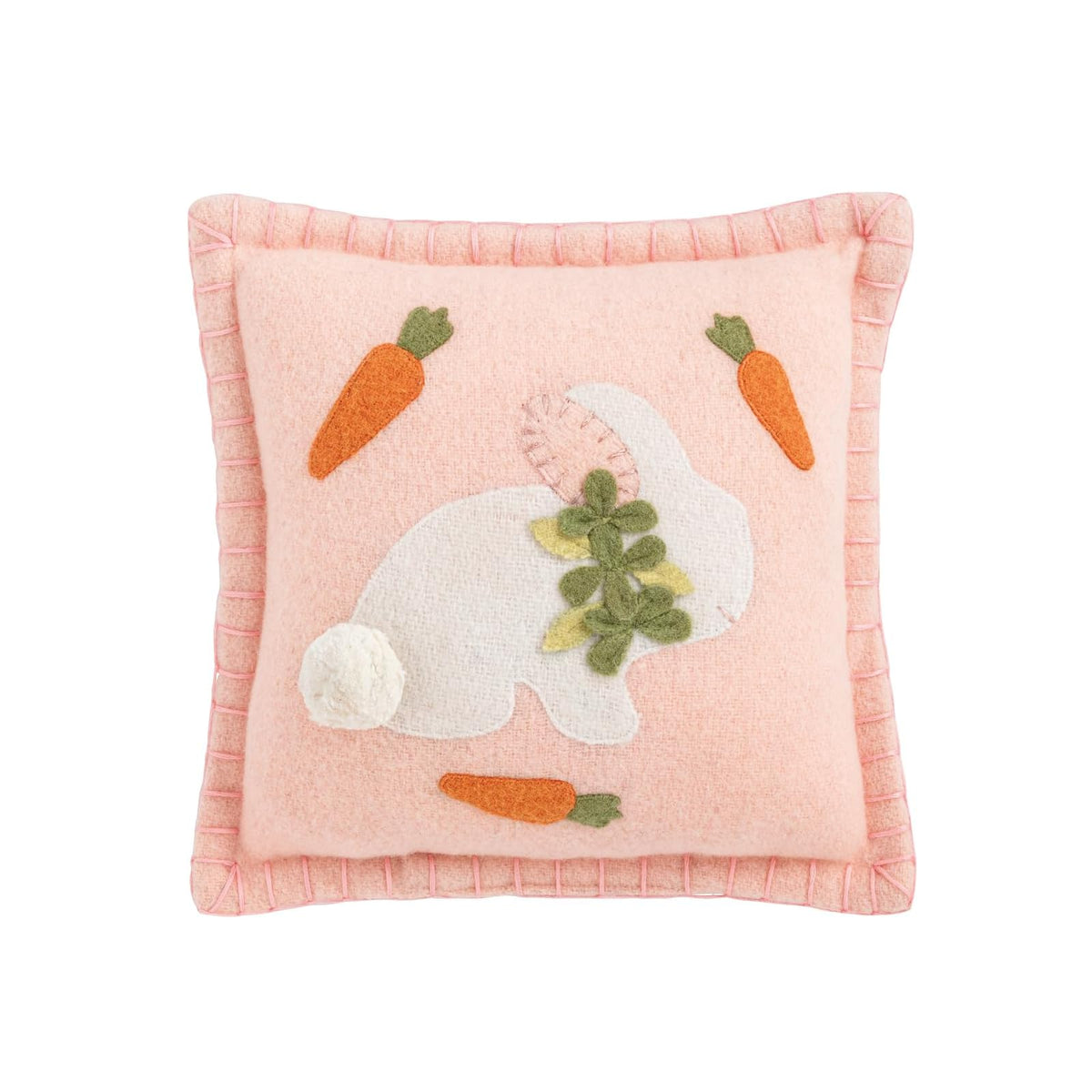 Mud Pie Pillow, 8" x 8", Pink