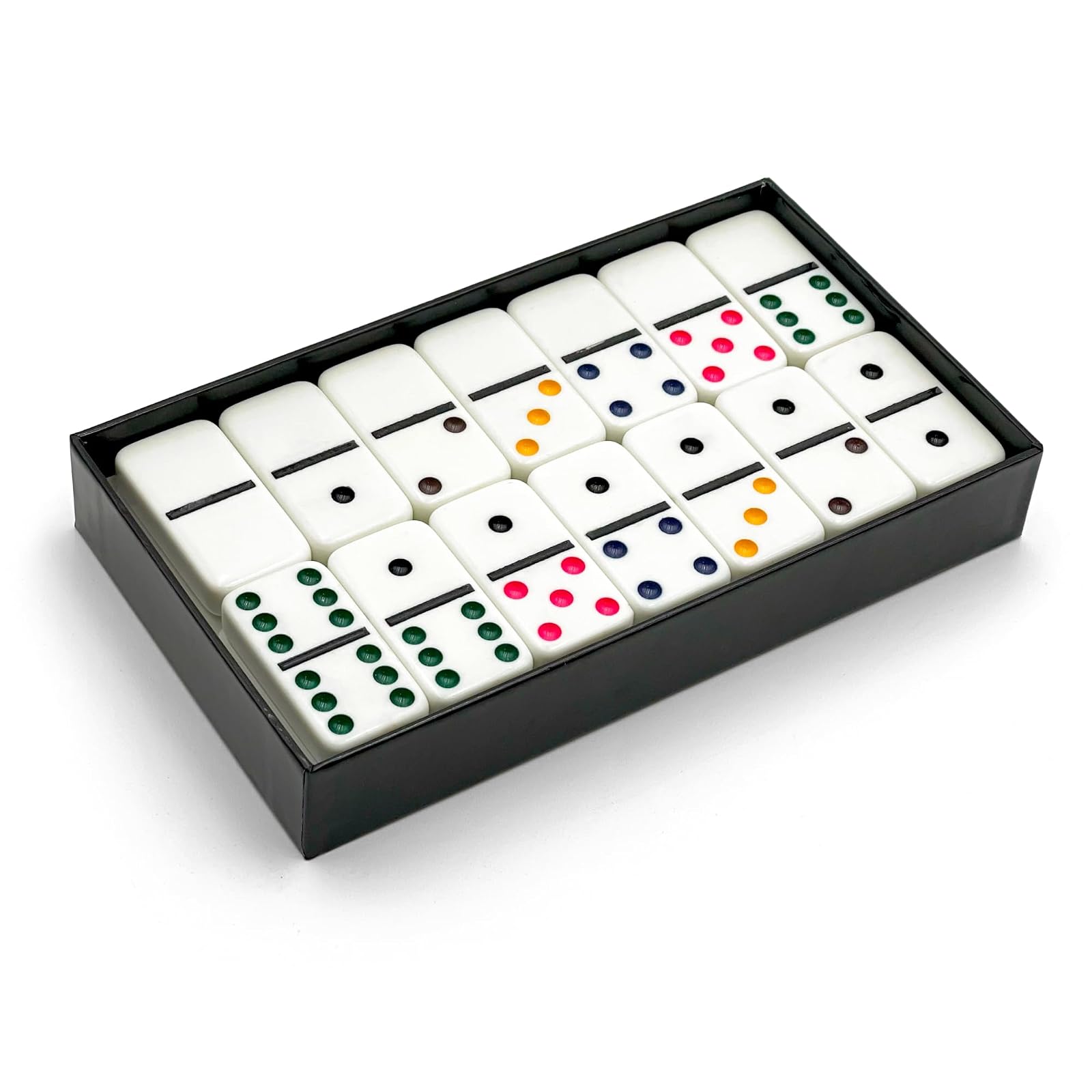 CHH 2322 Double 6 Jumbo Dominoes with Color Dot, 8.25-inch Length