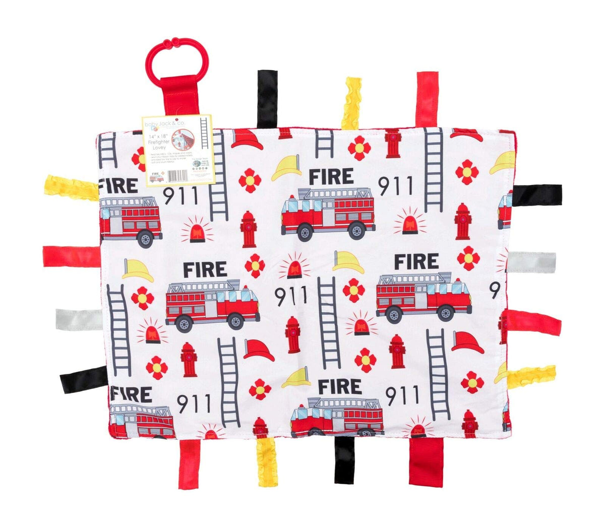 The Learning Lovey Baby Product, Small 14 x 18, Red