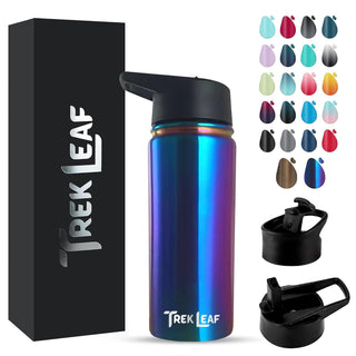 Trek Leaf Bottle, 18 Ounces, Twilight