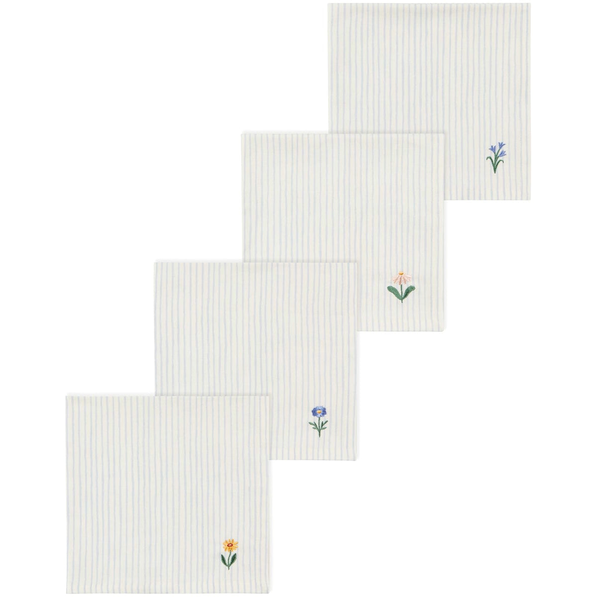 Now Designs Cloth Napkin, 18" x 18" (Set of 4), Hand Picked