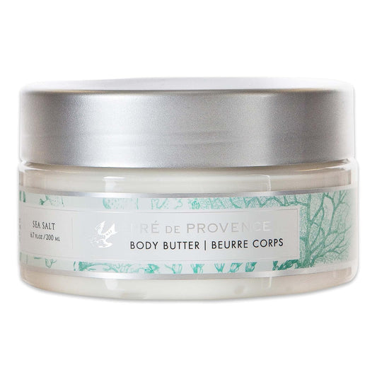 European Soaps Pre de Provence Collection Shea Butter Enriched Soothing & Moisturizing, Body Butter, 6.7 fl oz, Sea Salt