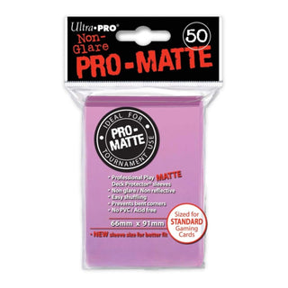 Ultra Pro 50ct Pro-Matte Pink Standard Deck Protectors