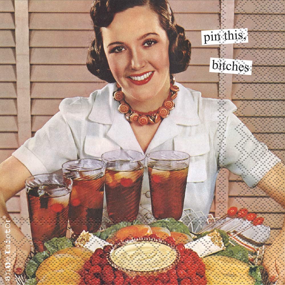 ihr SINCE 1977 Disposable Napkin, 5 x 5-Inches, Pin This