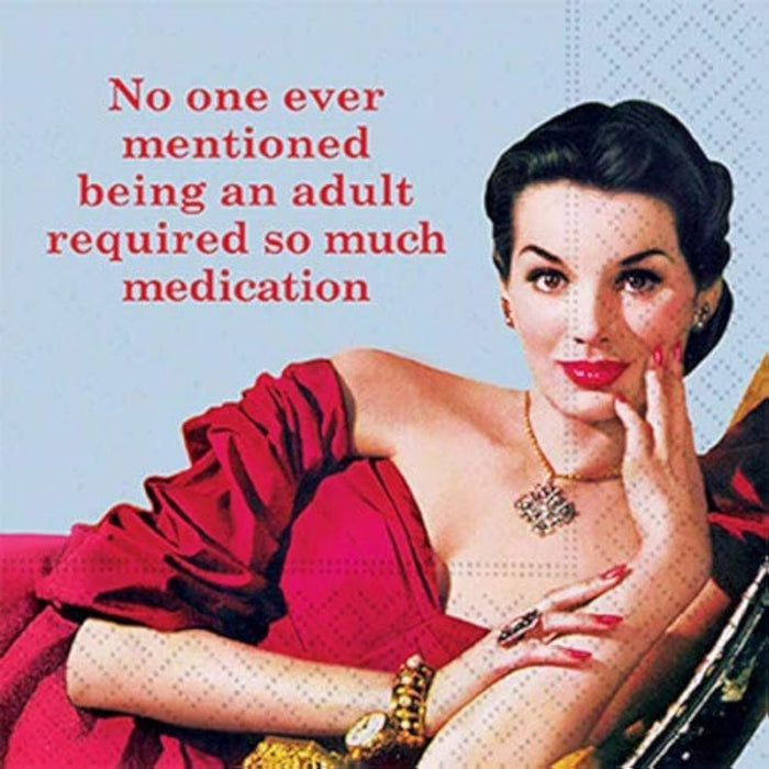 Design Design Required Medication Napkins Funny Cocktail Napkins