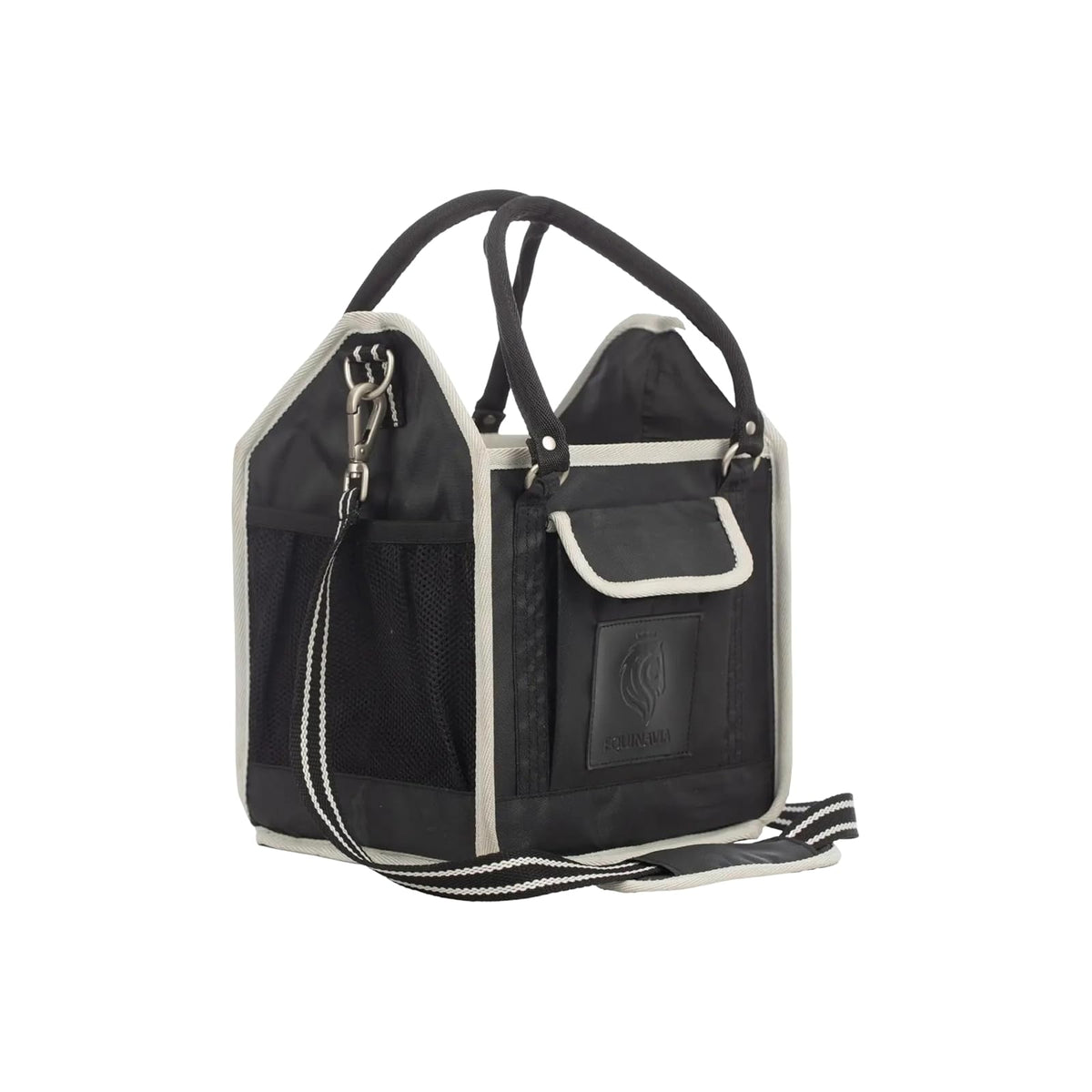 Equinavia Carrier Bag Case, One Size, Black/Silver