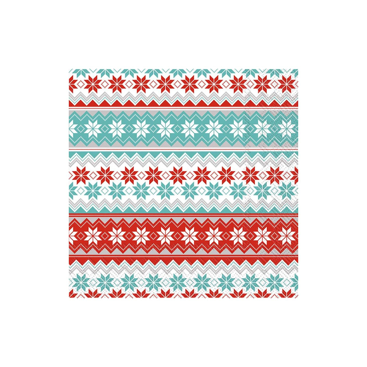 ihr SINCE 1977 Disposable Napkin, Lunch Size, Reindeer Stripe