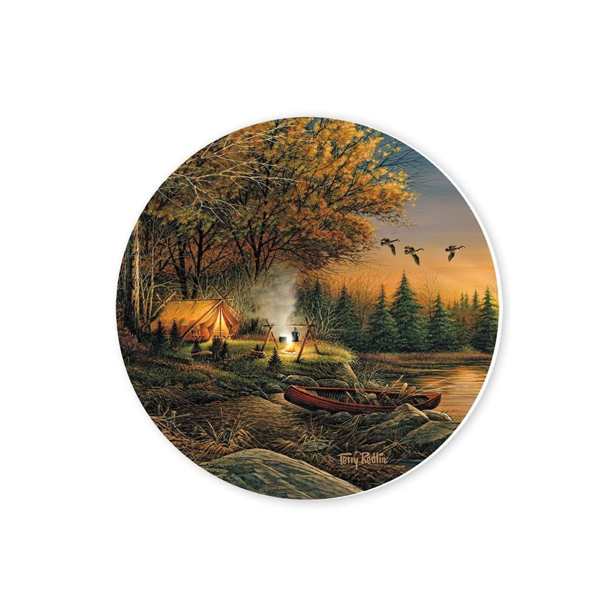 Wild Wings Drink Coaster, 4 inches, Brown