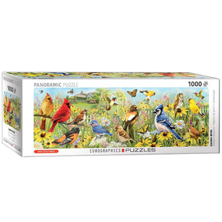 EuroGraphics (EURHR Garden Birds Panoramic by Greg Giordano 1000Piece Puzzle (Panorama) 1000Piece Jigsaw Puzzle