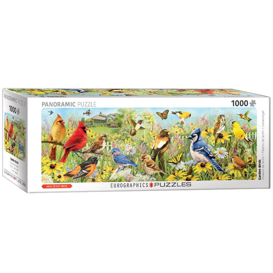 EuroGraphics (EURHR Garden Birds Panoramic by Greg Giordano 1000Piece Puzzle (Panorama) 1000Piece Jigsaw Puzzle