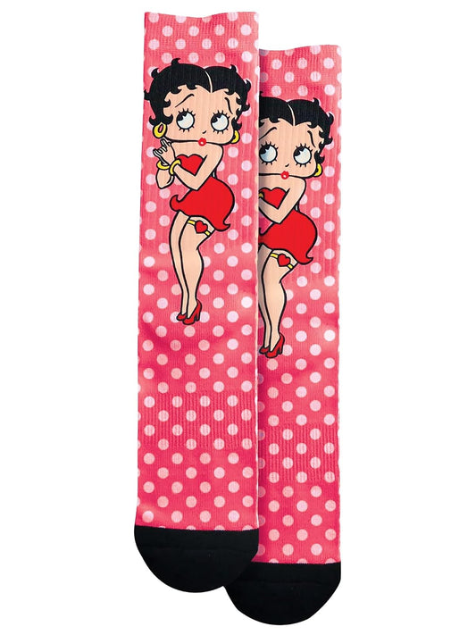 Spoontiques Fun Crew Socks, One Size Fits Most - Betty Boop