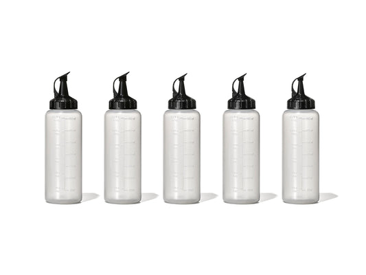 OXO Bottle, 12 oz (Pack of 5), Clear/Black