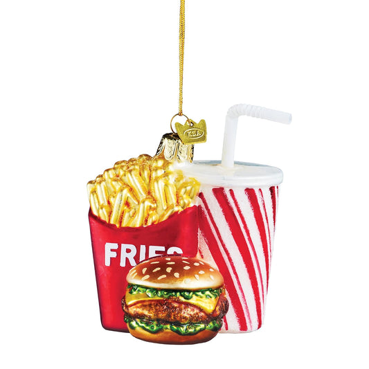 Kurt Adler 3.5In Noble Gems Fast Food Combo Ornament