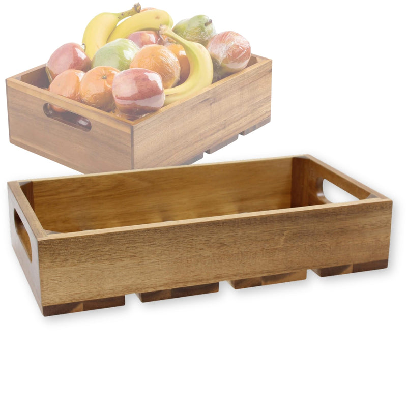 Tablecraft Serving & Display Crate Acacia 12.75 x 7 x 2.75