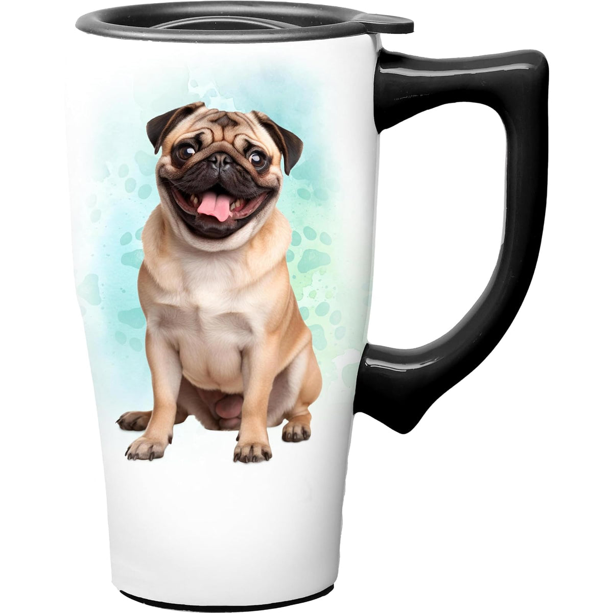 Spoontiques Drinking Cup, 18 Ounces, Pug