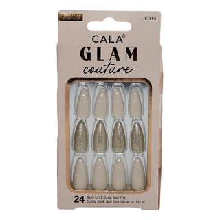 Cala False Nail, Medium, glitter