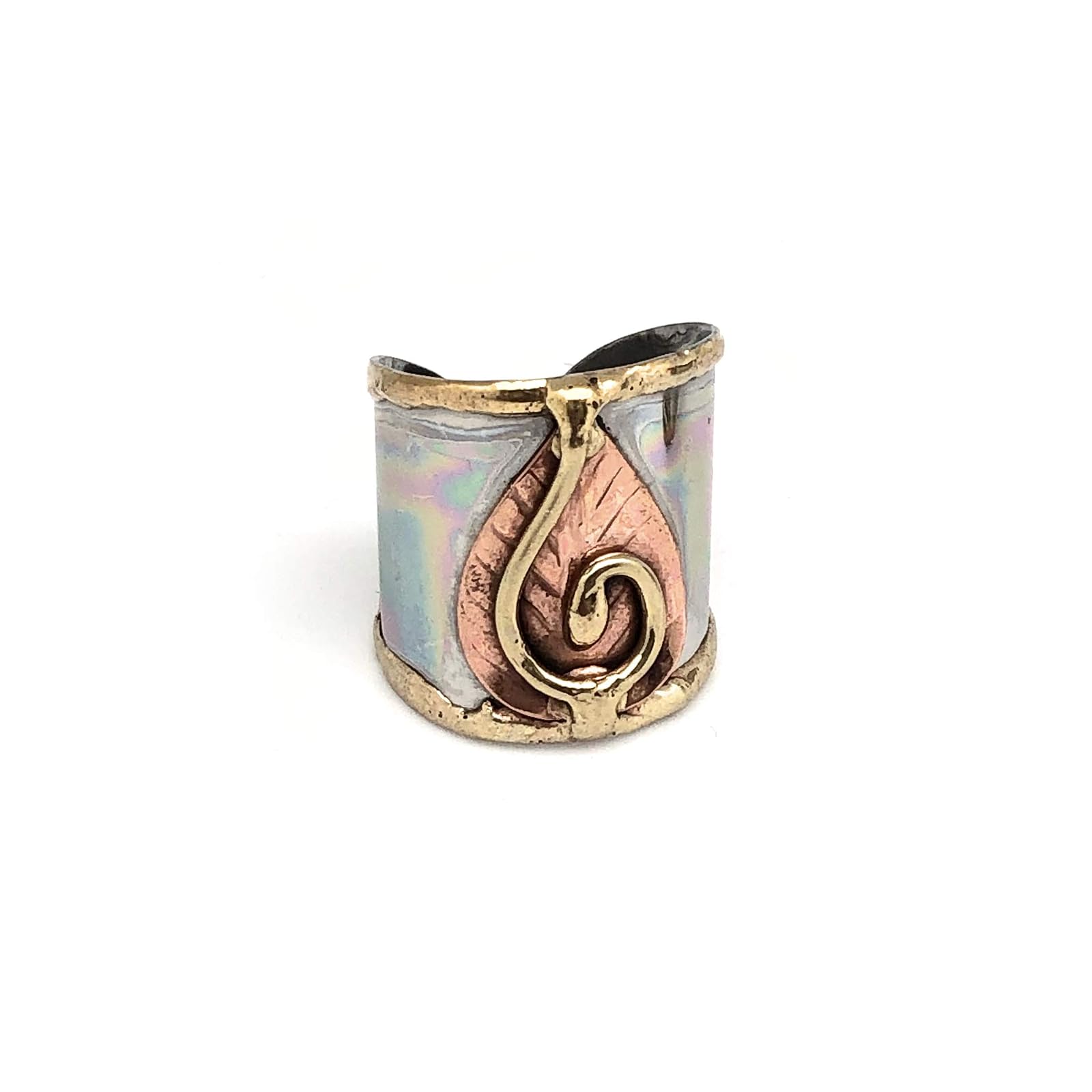 Anju Jewelry Mixed Metal Cuff Ring
