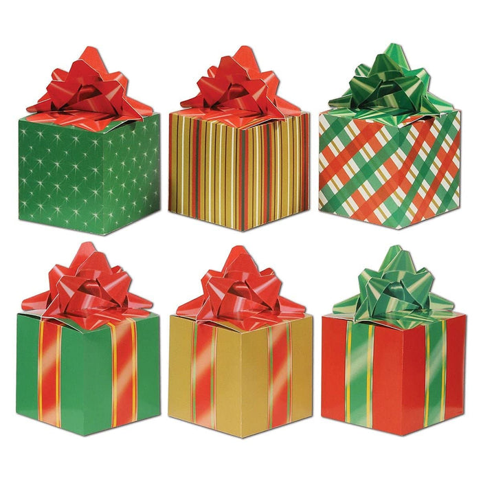 Beistle 3-Pack Christmas Party Favor Boxes, 3-1/4-Inch by 5-3/4-Inch, One Size