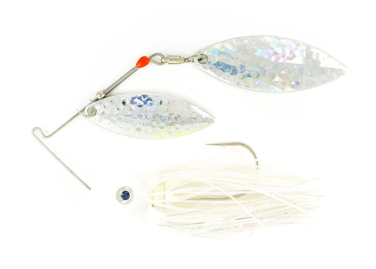 Nichols Lures SG1564-38 Pulsator Shattered Glass Spinnerbait, 3/8oz, Blue Shad Silver
