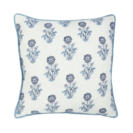 Mud Pie Pillow, 20" x 20", Blue