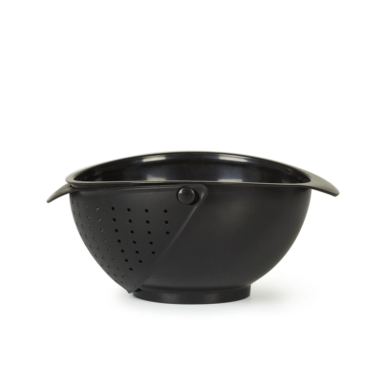 Umbra Rinse Bowl and Strainer, Black