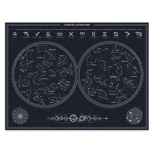 Gift Republic Glow in The Dark Constellation Jigsaw Puzzle 300 pcs 30x40 cm Rectangular