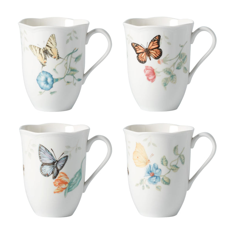 Lenox Butterfly Meadow 4-Piece Mug Set, 2.44, Multi