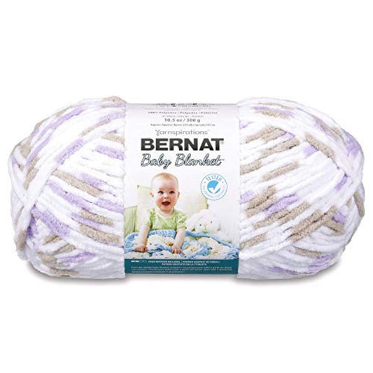 Spinrite Yarns (CA) Bernat Baby Blanket Big Ball Little Lilac Dove