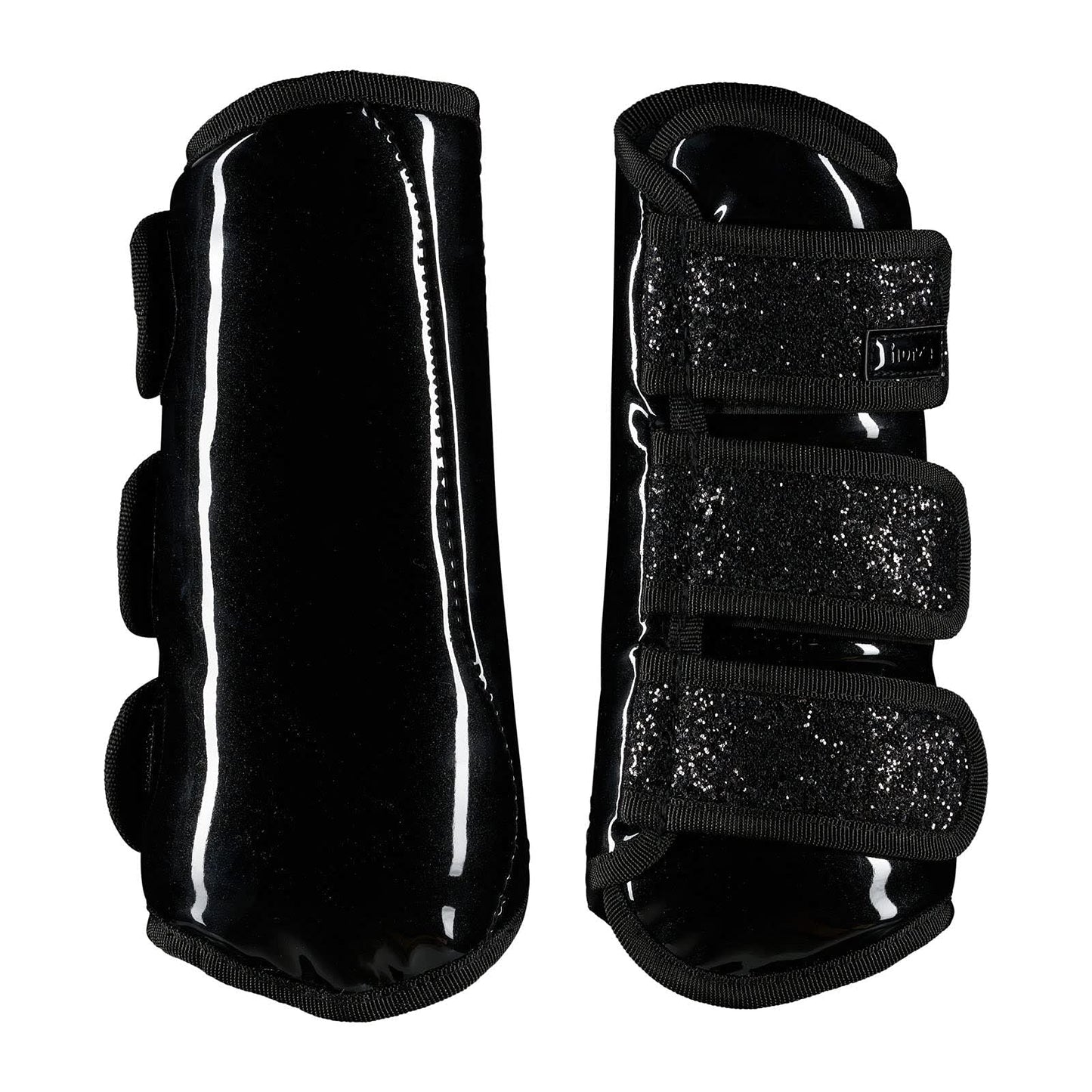 HORZE Protection Boots with Glitter - Black - Pony
