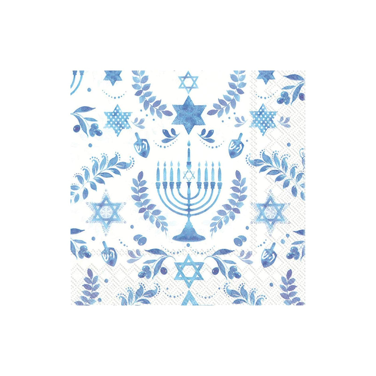 ihr SINCE 1977 Disposable Napkin, 5 x 5-Inches, Hanukkah