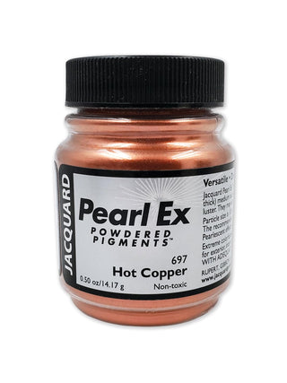 Pearl-Ex Pigment by Jacquard, Creates Metallic or Pearlescent Effect.5 Ounce Jar, Hot Copper