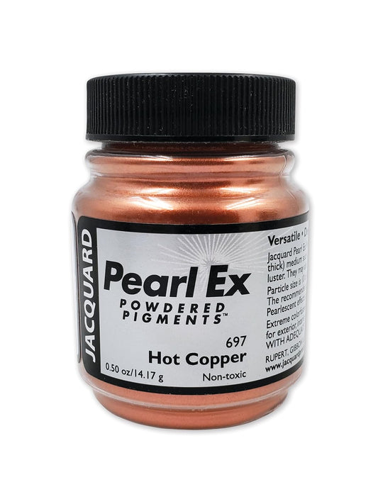 Pearl-Ex Pigment by Jacquard, Creates Metallic or Pearlescent Effect.5 Ounce Jar, Hot Copper