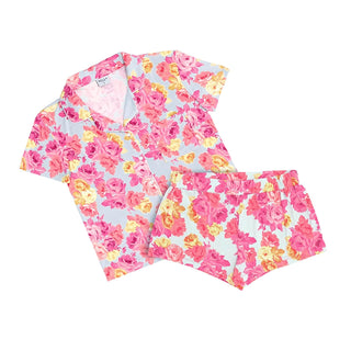 Bella Sleep + Spa Pajamas, Medium, Rose Floral
