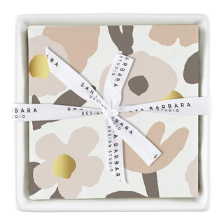 Santa Barbara Design Studio Disposable Napkin, 5.75" Square, Blush Flower