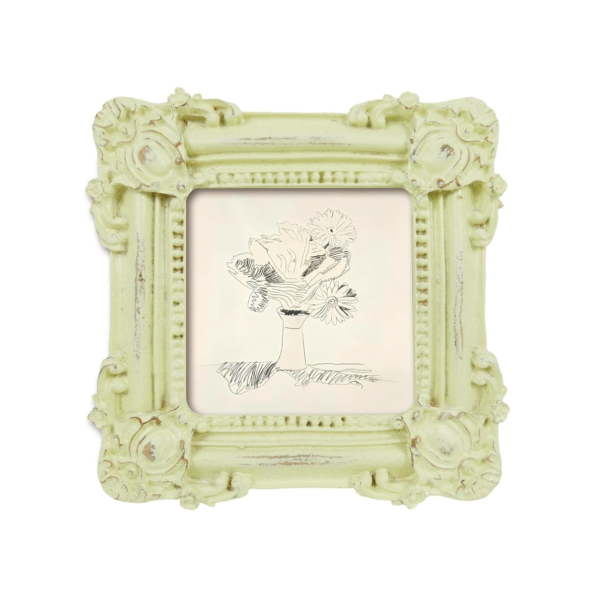 SIMON'S SHOP Picture Frame, 3x3, Cream - 3x3