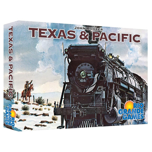 Texas & Pacific - Railway Board Game, Set in 19th-Century Midwest & Texas, Investors & Ranchers Train Game, Rio Grande Games, Ages 14, 2-6 Players, 30-60 Minute Playing Time