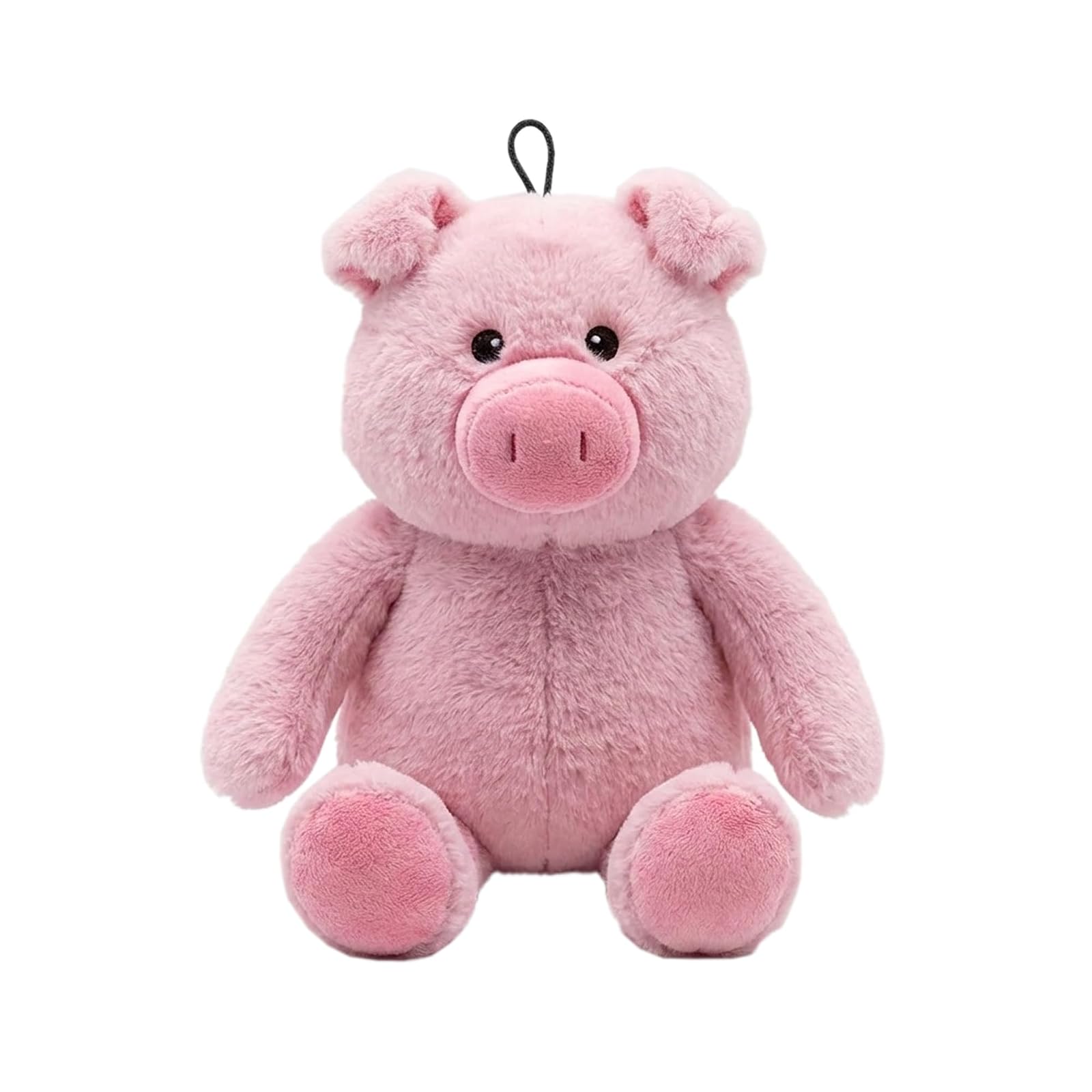 Pet Lou Plush Toys with Durable Squeaker and Crinkle Paper Dog Chew Toy in Colossal Size and Multi-Color (Pink Cute, 15 Inch Cut Pig)