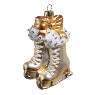 RAZ Imports Hanging Ornament, 3" L X 1.25" W X 4" H, Silver Gold