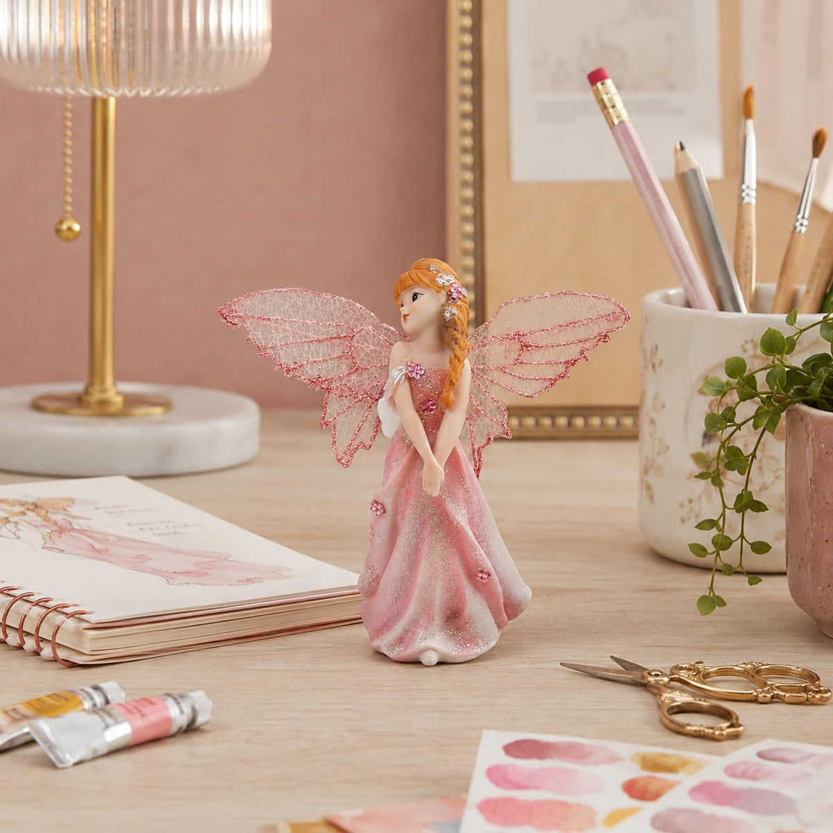 Comfy Hour Figurine, 6.5", Pink