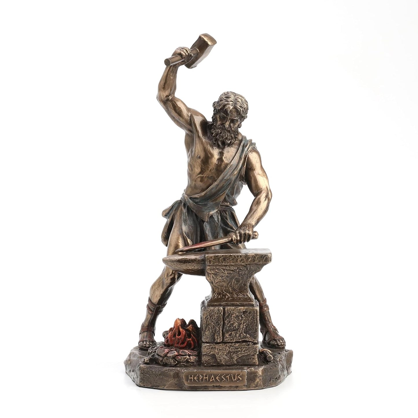 Unicorn Studio Veronese Design Hephaestus Greek God of Fire and Forge Bronze Finished Statue