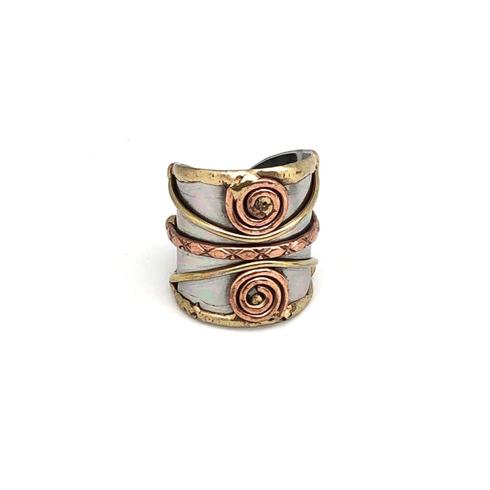 Anju Ring, One Size, Copper,Brass